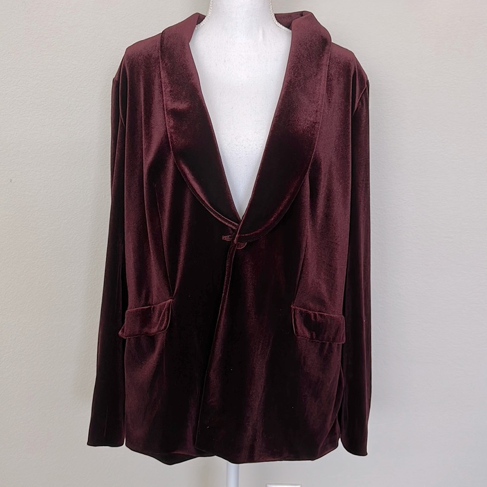 Laundry by Shelli Segal Velvet Blazer - Size XL